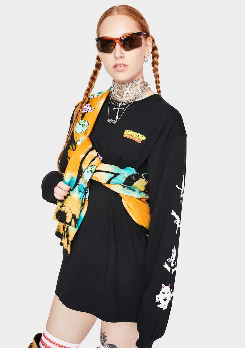 Nerm Story Long Sleeve Graphic Tee sold by Dolls Kill product image thumbnail 2