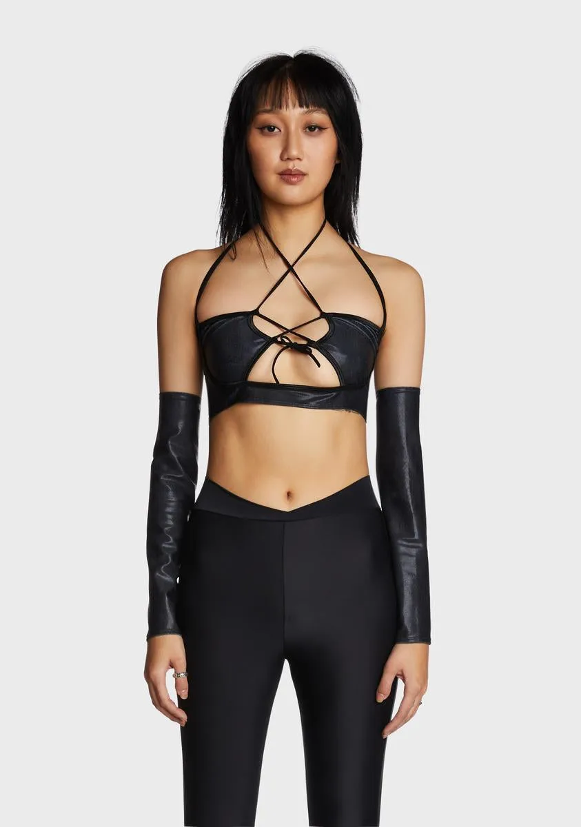 Lara Croft Crop Top sold by Dolls Kill