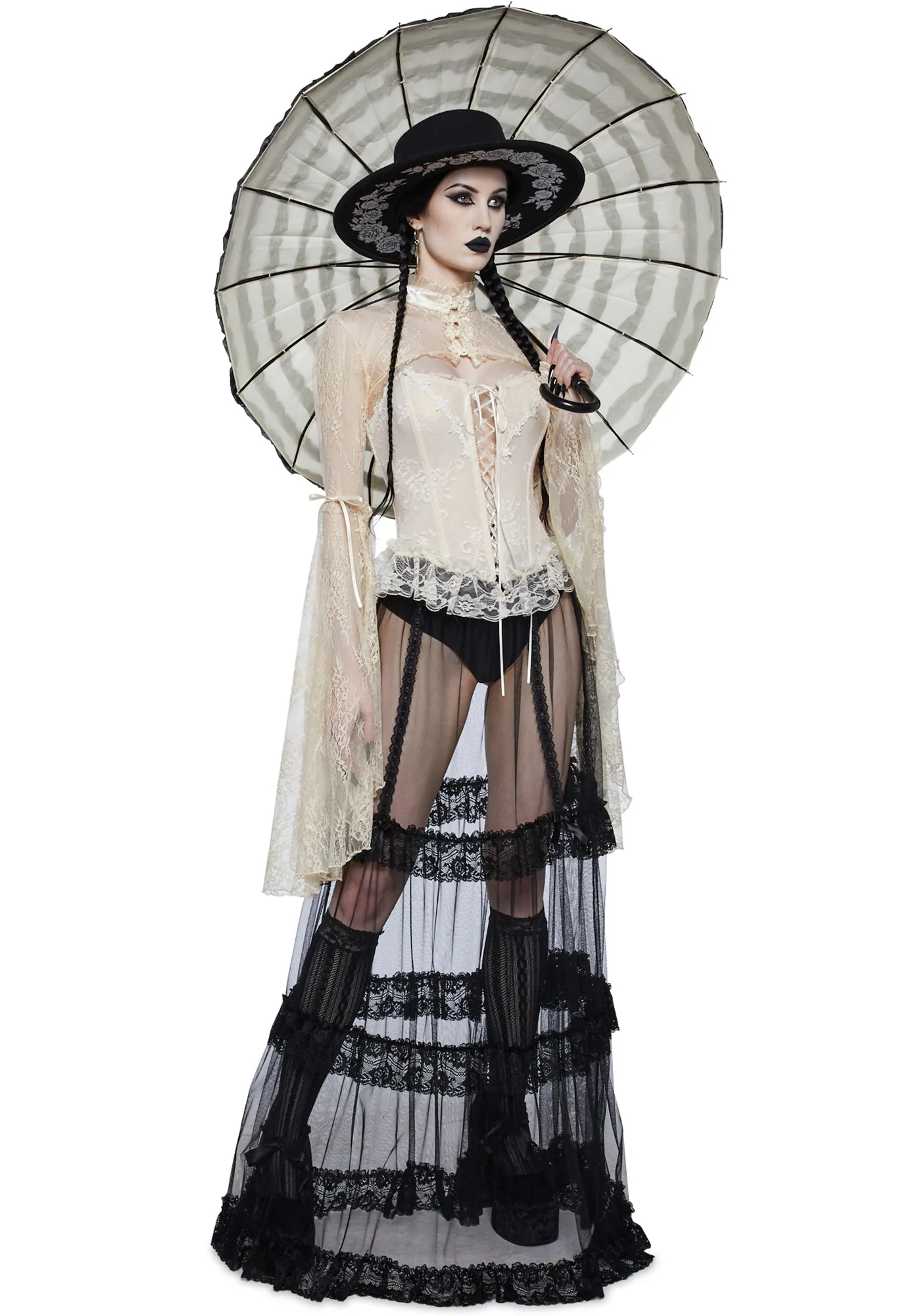 Haunting Presence Lace Bustier sold by Dolls Kill product image thumbnail 2