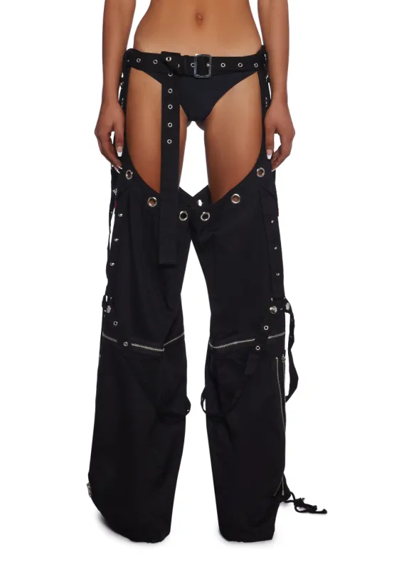 Darkstreet Bondage Chaps sold by Dolls Kill