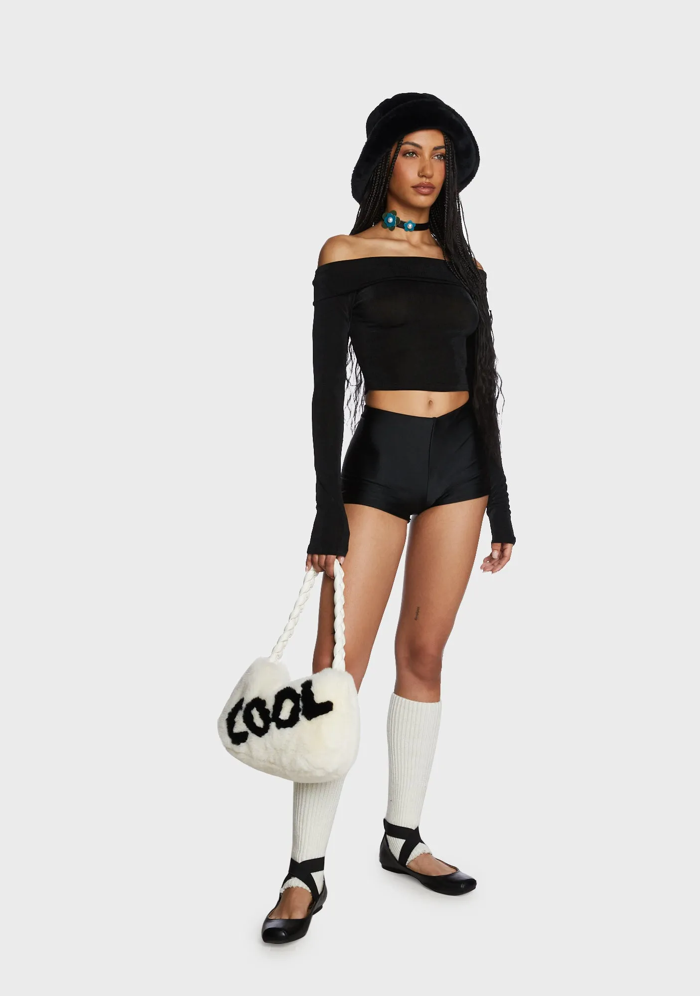 With My Bestie Crop Top - Black sold by Dolls Kill product image thumbnail 3