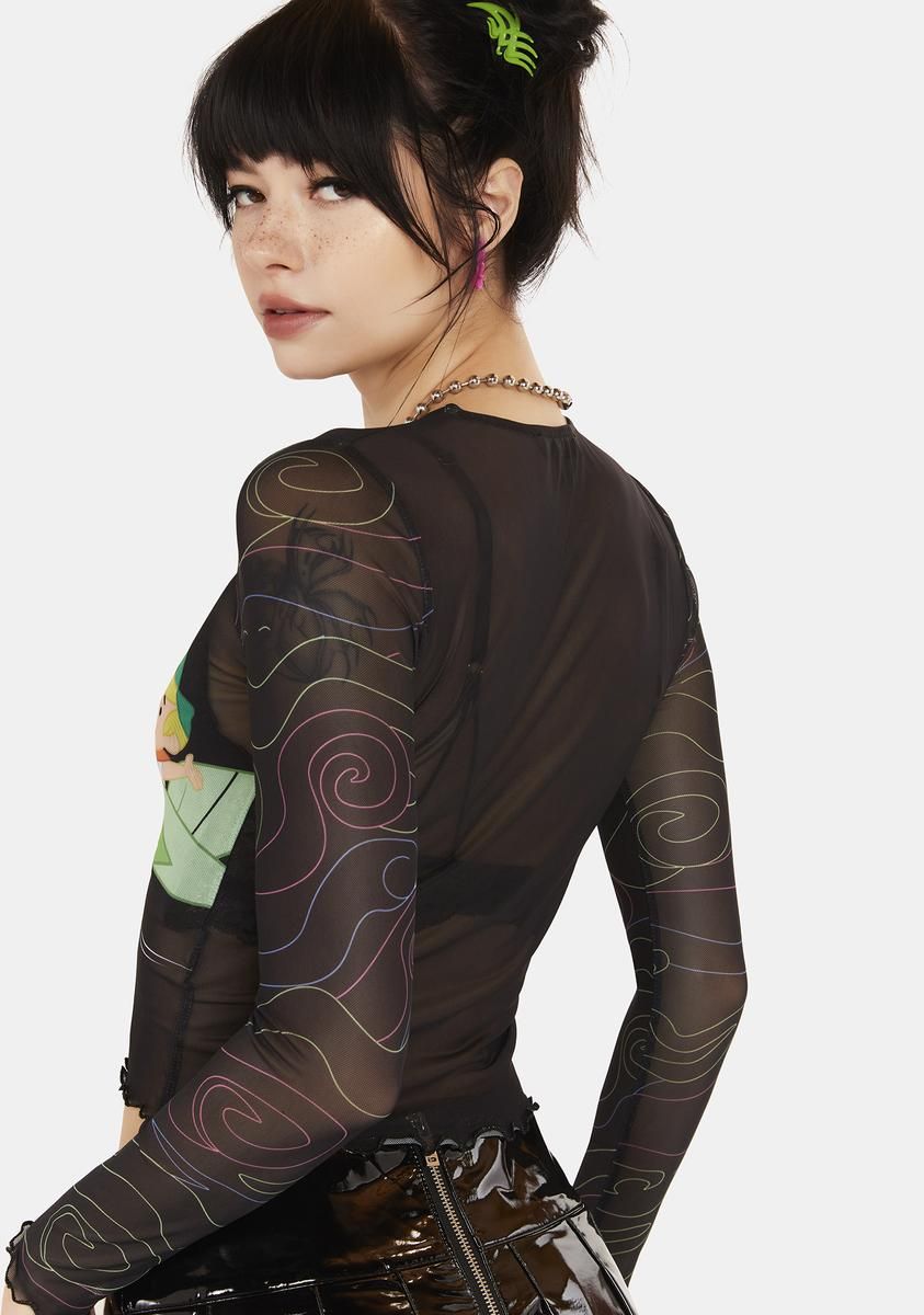 Galactic Welcome Mesh Top sold by Dolls Kill product image thumbnail 4