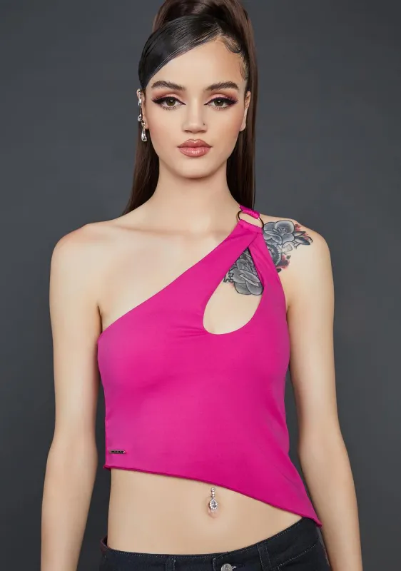 Karma's Kiss Asymmetrical Tank Top sold by Dolls Kill