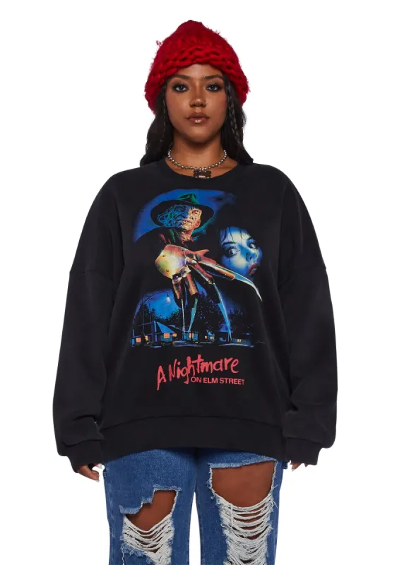 Plus New Nightmares Oversized Sweatshirt sold by Dolls Kill