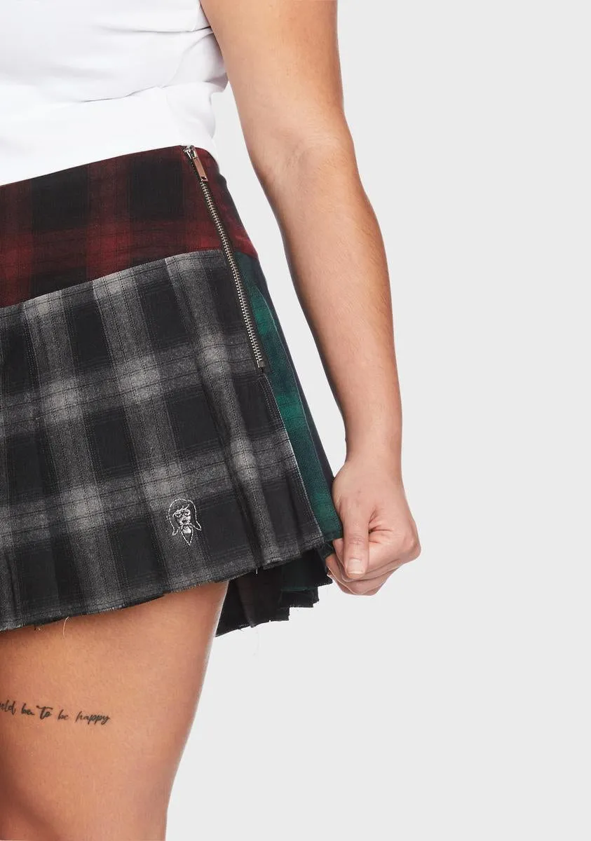 Plus 90s Cynic Plaid Mini Skirt sold by Dolls Kill product image thumbnail 2
