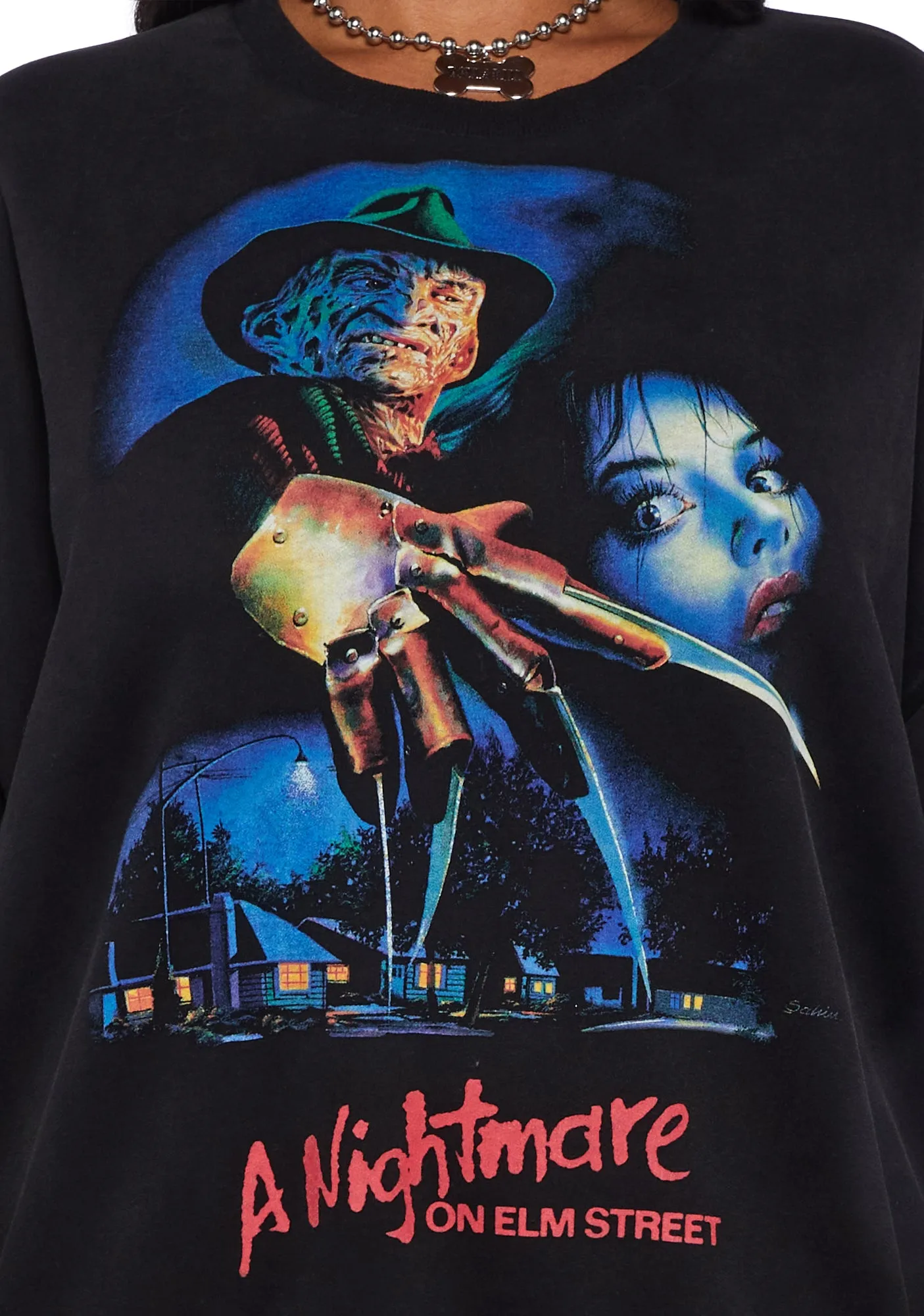 Plus New Nightmares Oversized Sweatshirt sold by Dolls Kill product image thumbnail 5