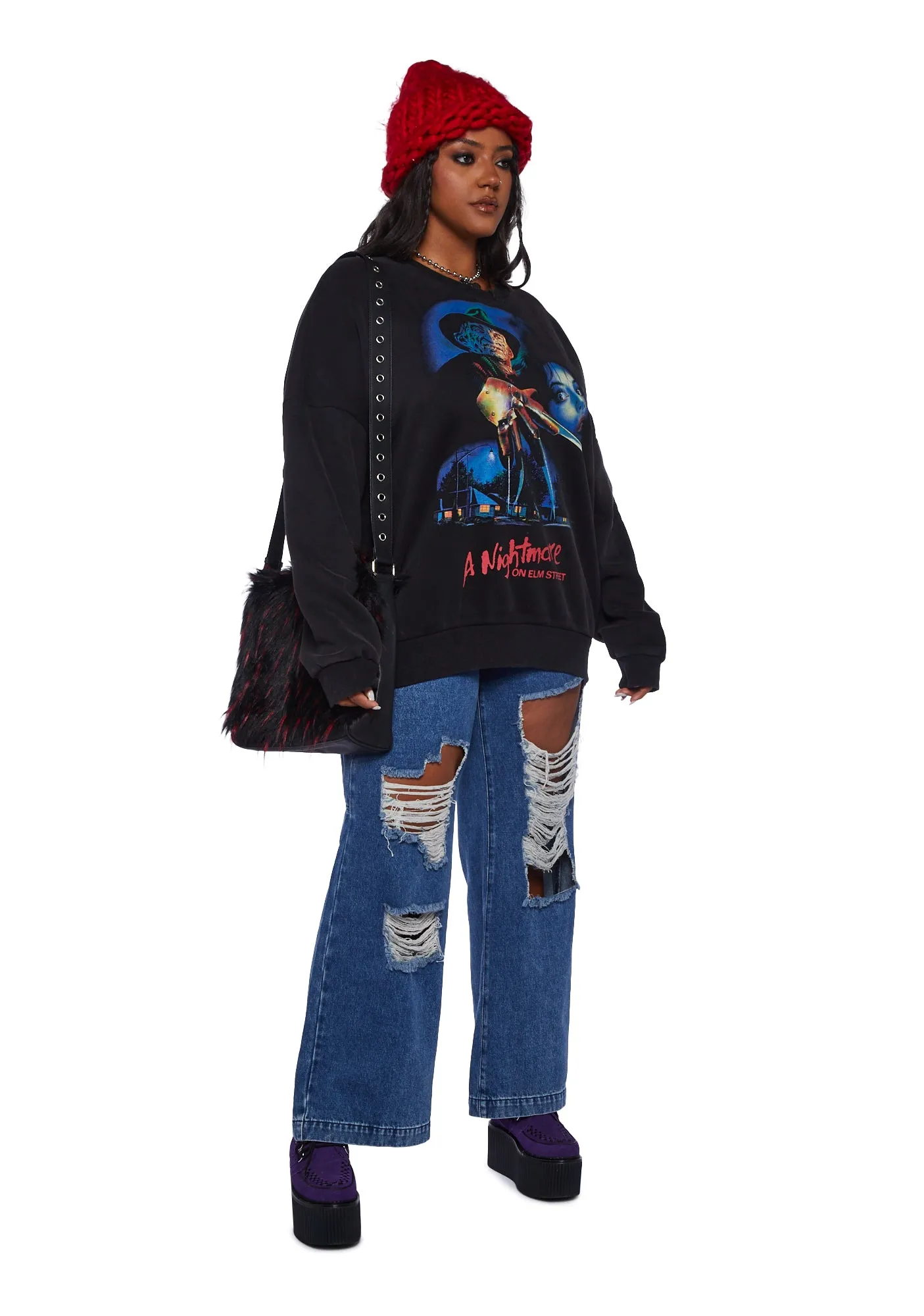 Plus New Nightmares Oversized Sweatshirt sold by Dolls Kill product image thumbnail 2