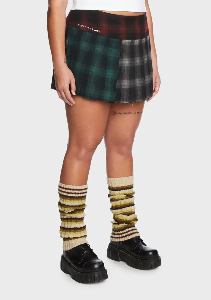 Plus 90s Cynic Plaid Mini Skirt sold by Dolls Kill product image thumbnail 3