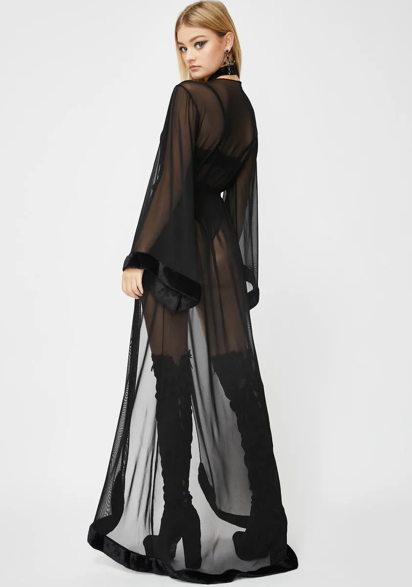 Dreaming In Lust Sheer Robe sold by Dolls Kill product image thumbnail 4