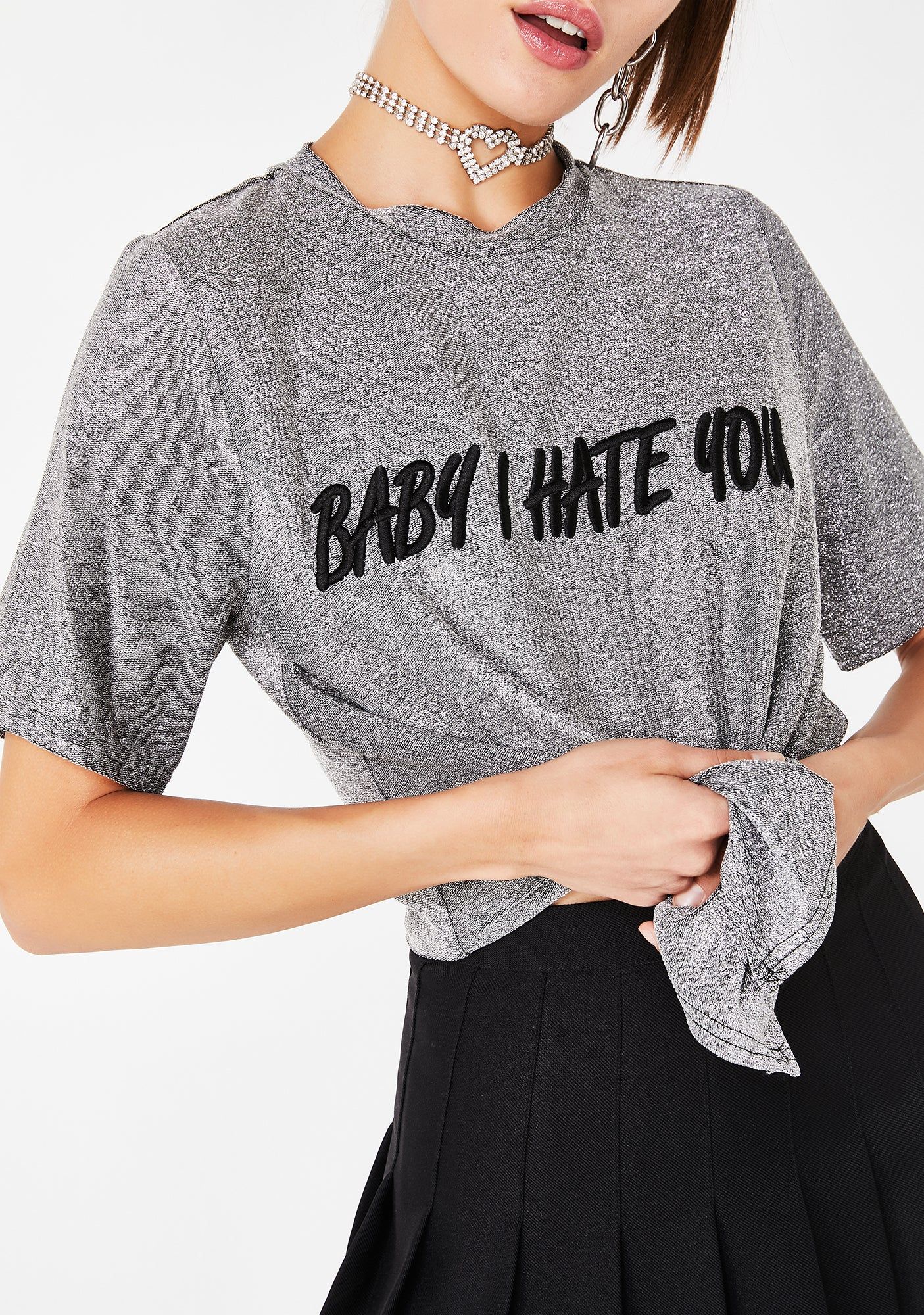 Baby I Hate You Tee sold by Dolls Kill product image thumbnail 3