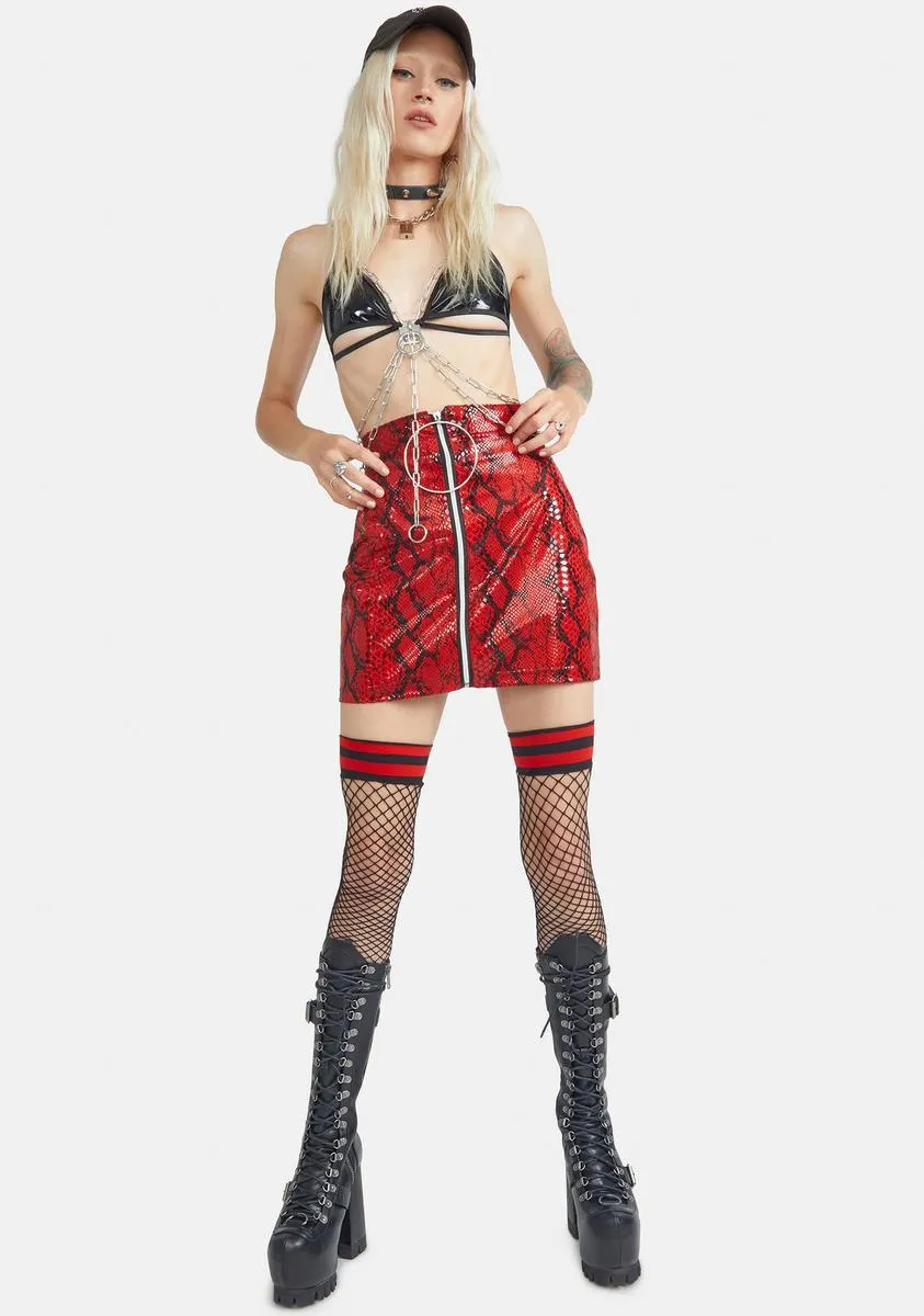Poison Bite Snakeskin Skirt sold by Dolls Kill product image thumbnail 3