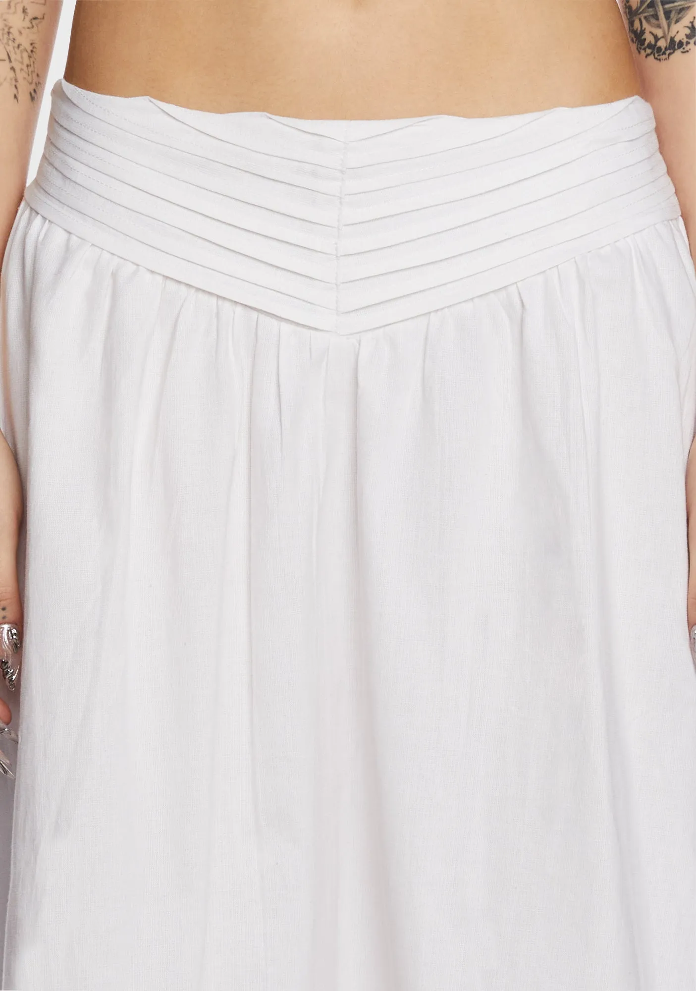 India Midi Skirt - White sold by Dolls Kill product image thumbnail 5