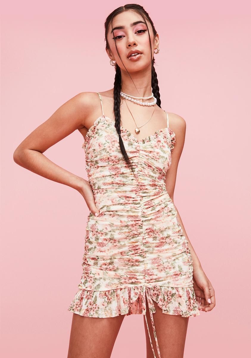 Bloom The Nation Ruched Dress sold by Dolls Kill