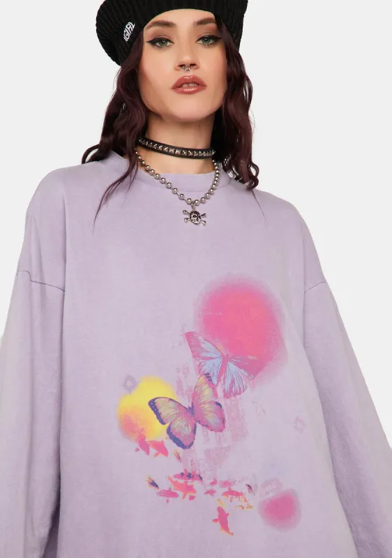 Butterfly Sweater Dress sold by Dolls Kill