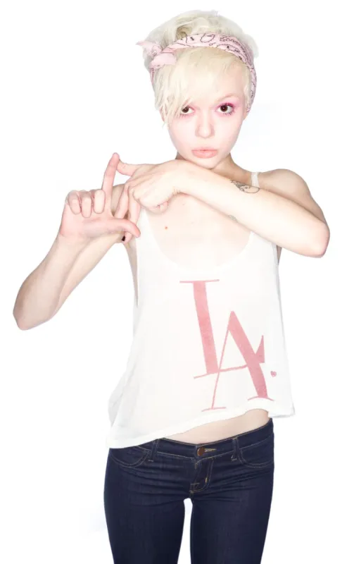 LA Crop Tank made by Dolls Kill