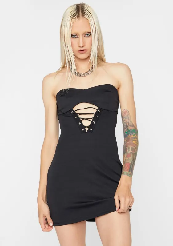 Gone Not Lost Cutout Mini Dress sold by Dolls Kill