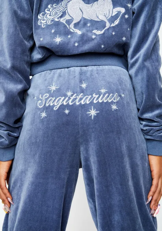 Strike A Balance Velour Track Pants sold by Dolls Kill