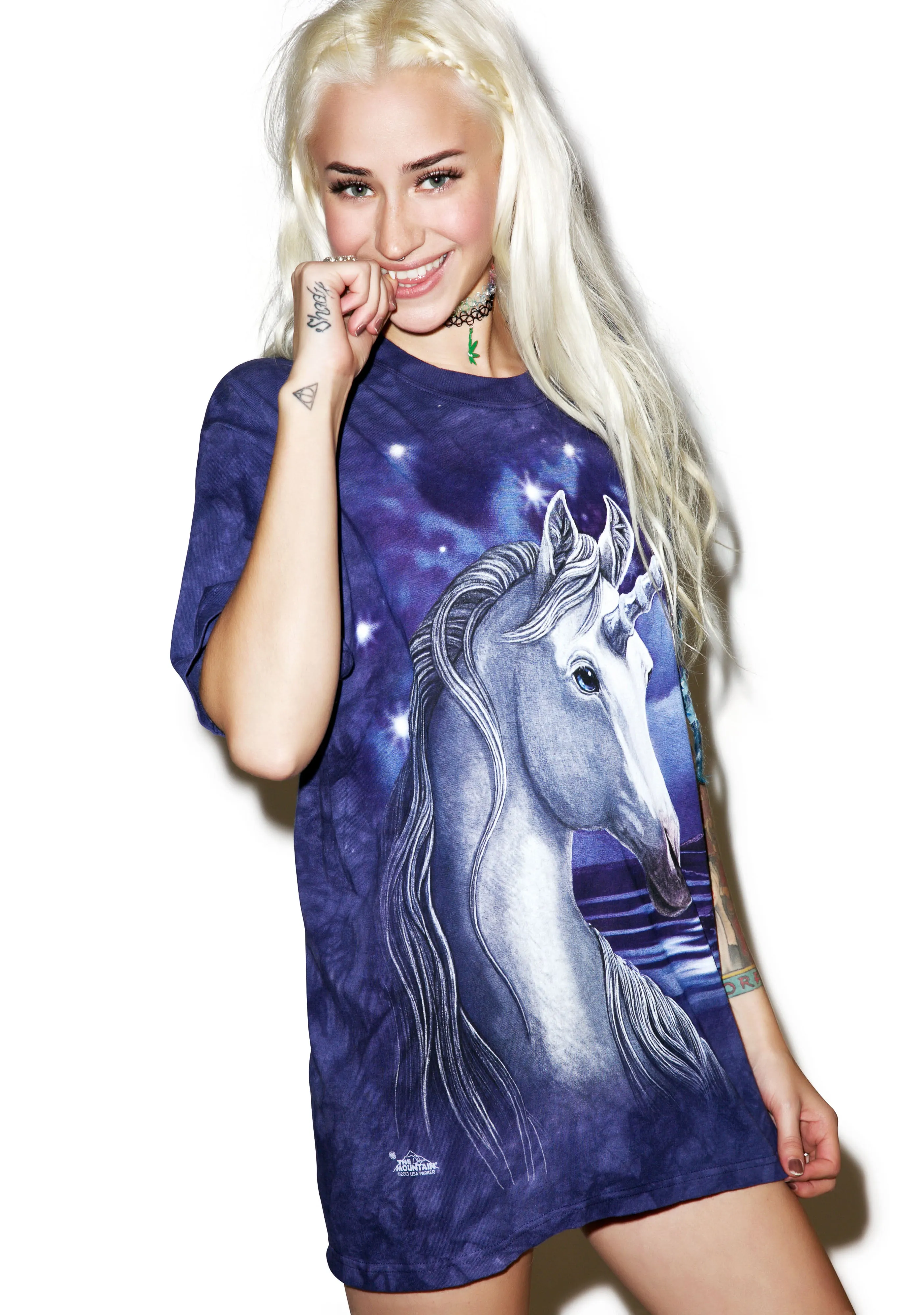 Unicorn Night Tee sold by Dolls Kill