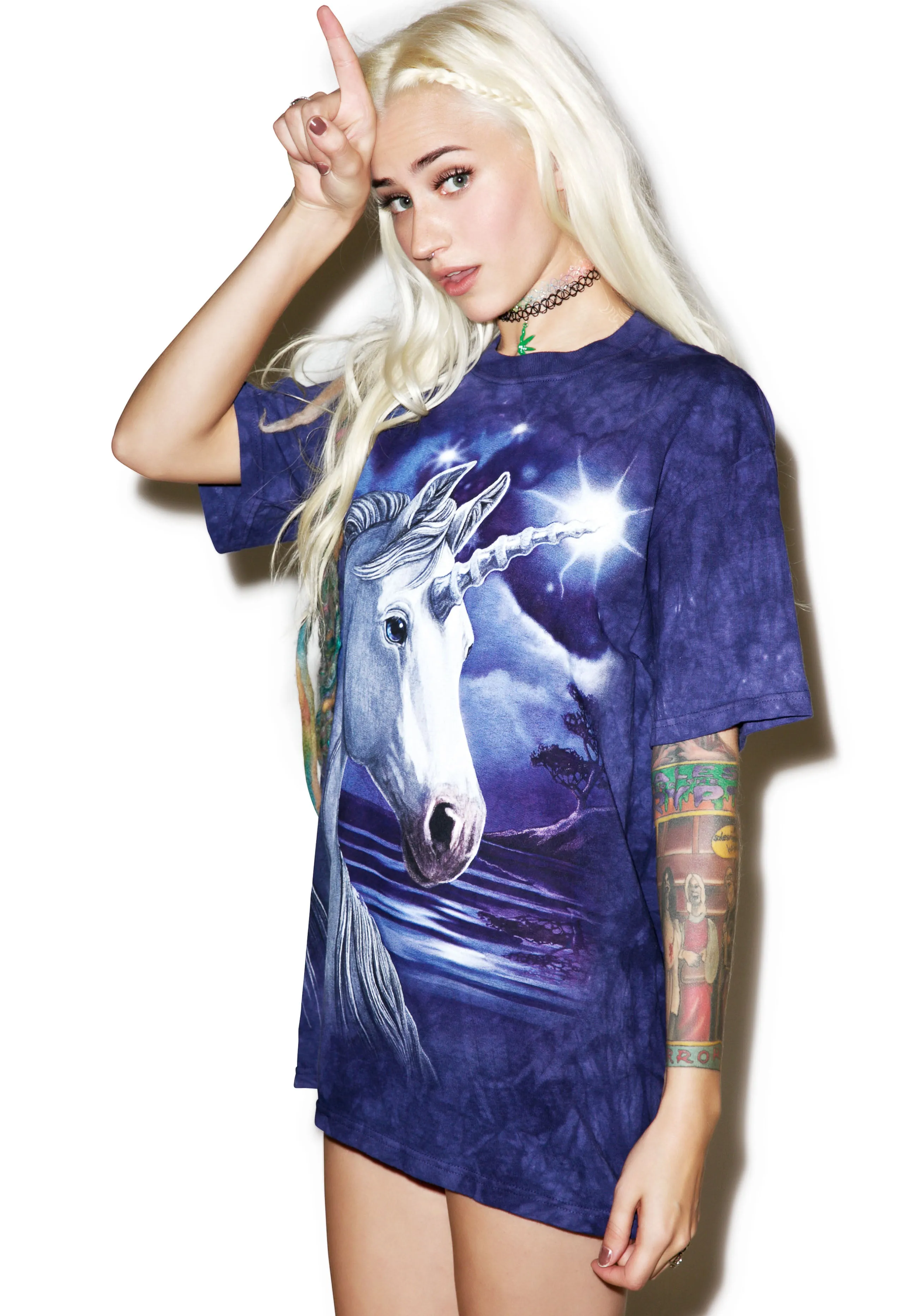 Unicorn Night Tee sold by Dolls Kill product image thumbnail 5