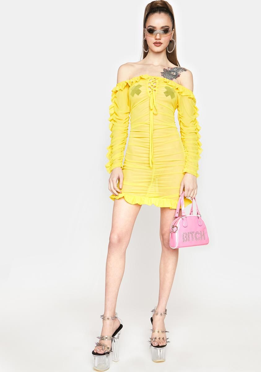 Shock Serving Pleasure Mesh Midi Dress sold by Dolls Kill product image thumbnail 3