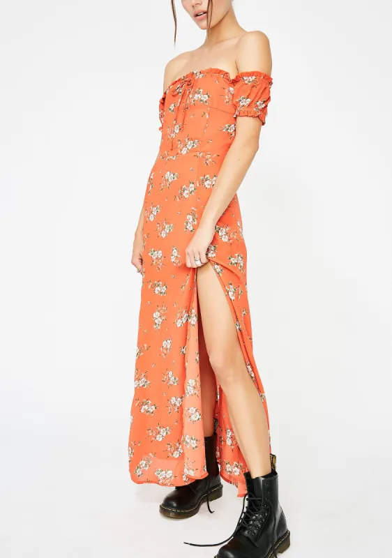 Wild N' Free Floral Maxi Dress sold by Dolls Kill