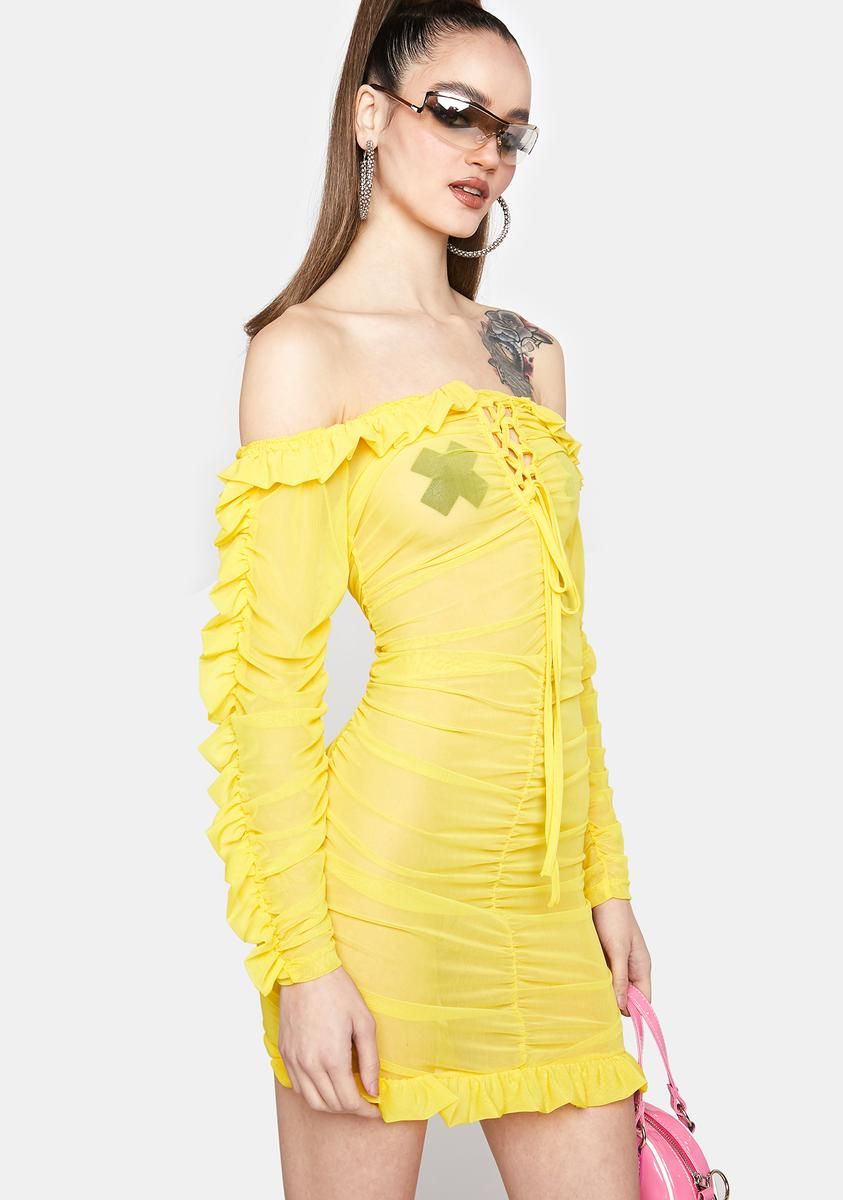 Shock Serving Pleasure Mesh Midi Dress sold by Dolls Kill product image thumbnail 2