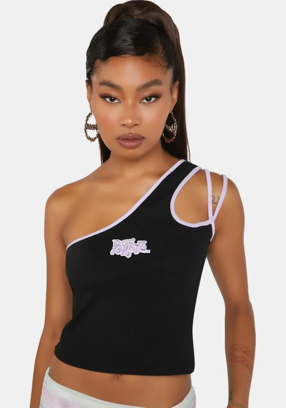 x Bratz Logo Embroidered Cut Out Vest Top sold by Dolls Kill