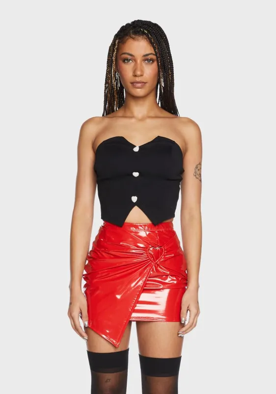 Smitten Ways Strapless Vest sold by Dolls Kill