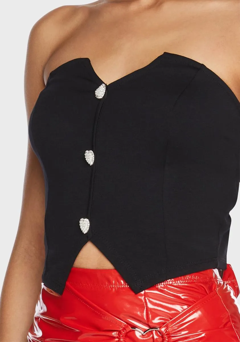 Smitten Ways Strapless Vest sold by Dolls Kill product image thumbnail 2