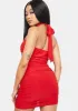 Rouge Obviously Chic Halter Mini Dress sold by Dolls Kill