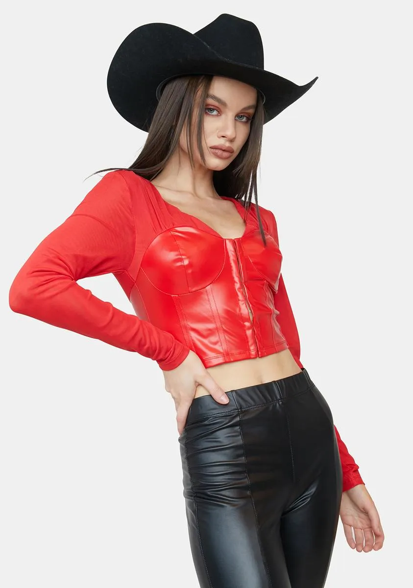 Spicy Hard To Get Long Sleeve Top sold by Dolls Kill product image thumbnail 2