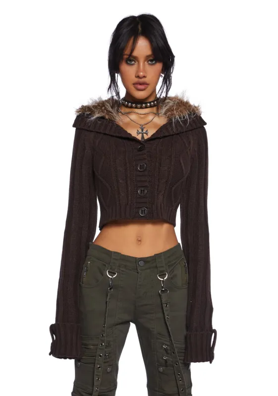 Foolproof Attraction Knit Jacket sold by Dolls Kill