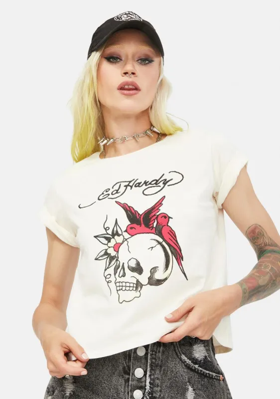 Ecru Mineral Tee sold by Dolls Kill