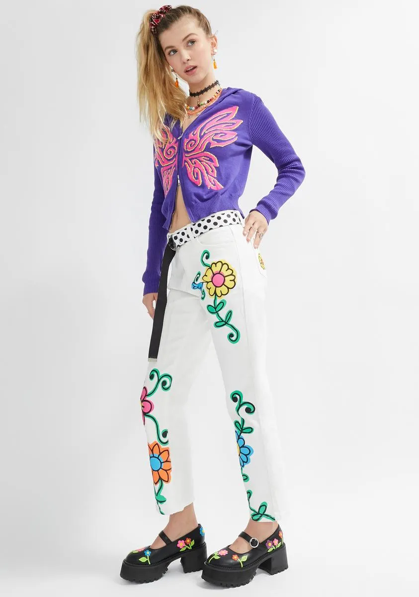 Blooming World Twill Floral Pants sold by Dolls Kill product image thumbnail 3