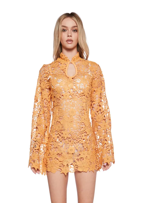 Groovy Kind Mini Dress - Orange sold by Dolls Kill