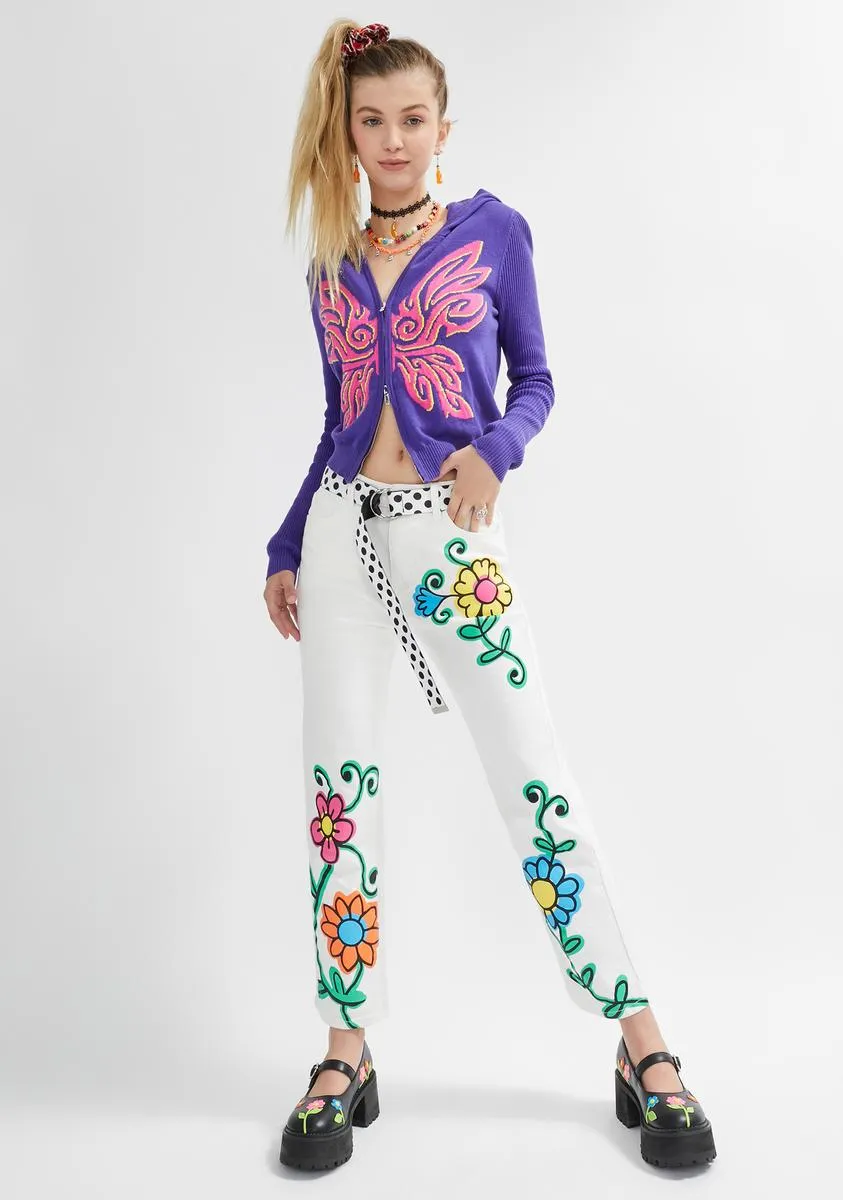 Blooming World Twill Floral Pants sold by Dolls Kill product image thumbnail 2
