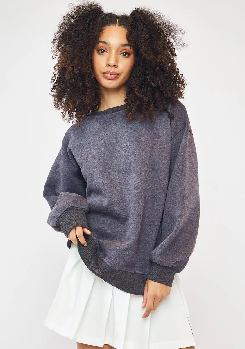 Charcoal 1-800-Smile Sweater sold by Dolls Kill product image thumbnail 2