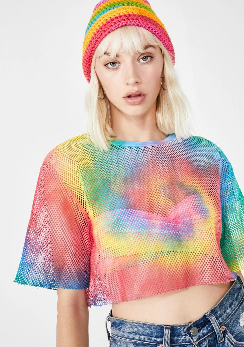 Main Vibe Mesh Top sold by Dolls Kill