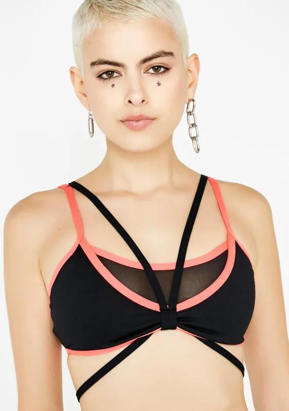 Get Enlightened Strappy Bra sold by Dolls Kill