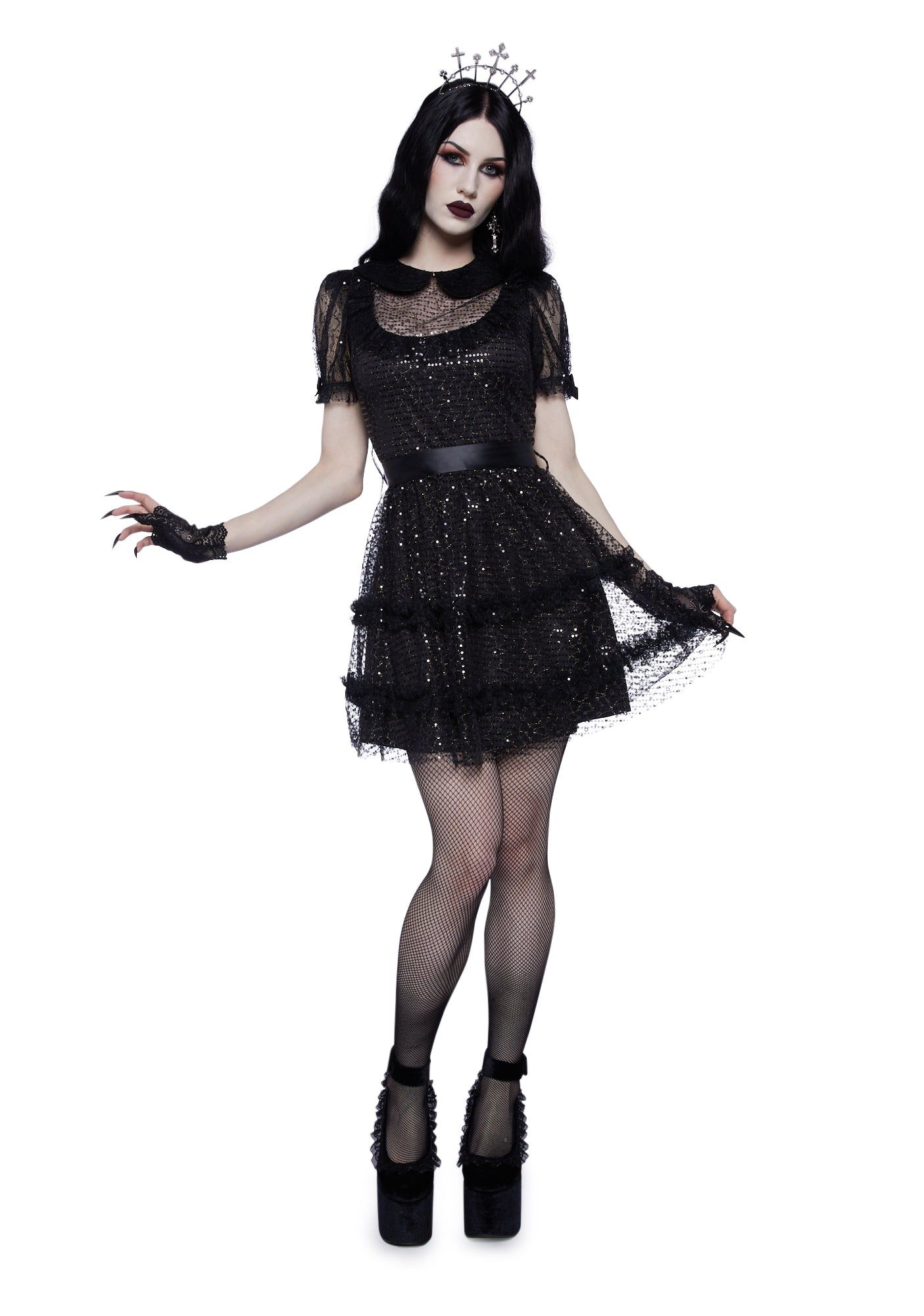 Midnight Fantasies Babydoll Dress sold by Dolls Kill product image thumbnail 5
