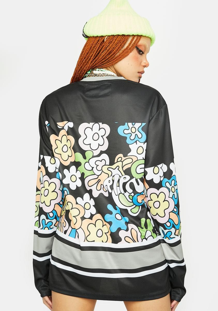 Flower Child Hockey Jersey sold by Dolls Kill product image thumbnail 4