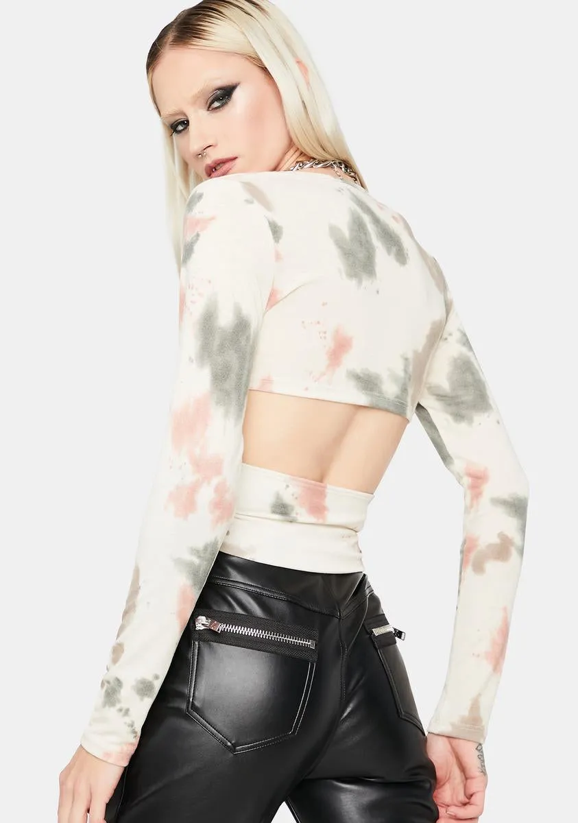 Naturally All About Me Tie Dye Crop Top sold by Dolls Kill product image thumbnail 4