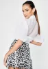 Mono Leopard Pelmet Mini Skirt sold by Dolls Kill