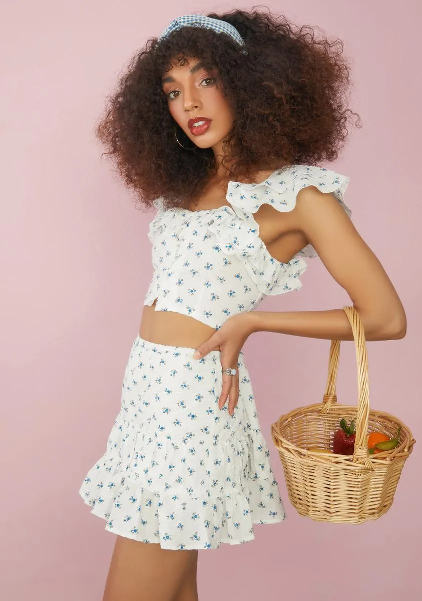 Ur On My Mind Floral Crop Top sold by Dolls Kill product image thumbnail 2