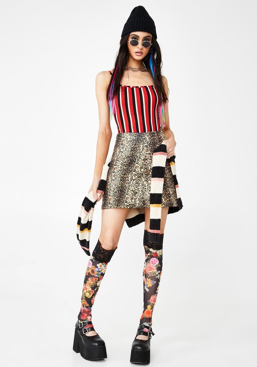 Sunset Stripe Solemo Bodysuit sold by Dolls Kill product image thumbnail 3