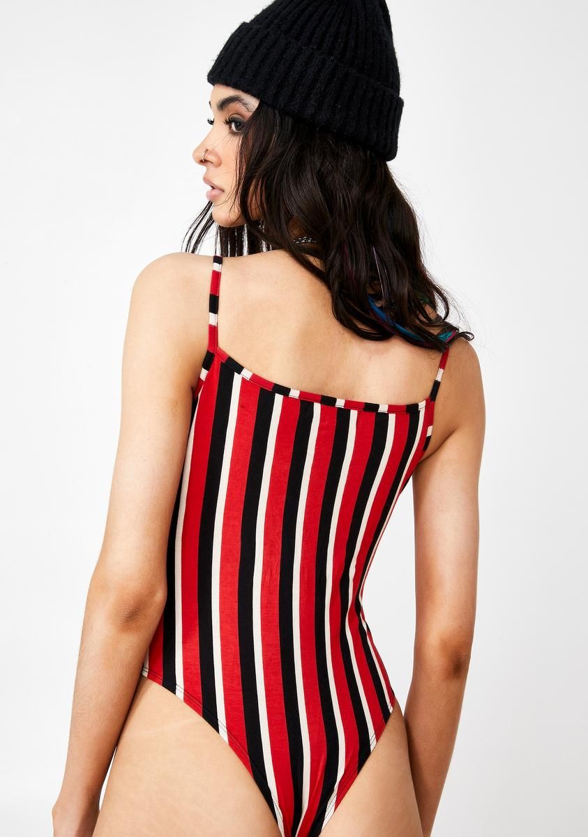 Sunset Stripe Solemo Bodysuit sold by Dolls Kill product image thumbnail 4