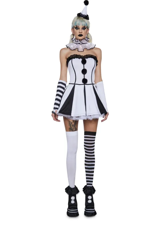 Classic Clown Girl Costume Set sold by Dolls Kill
