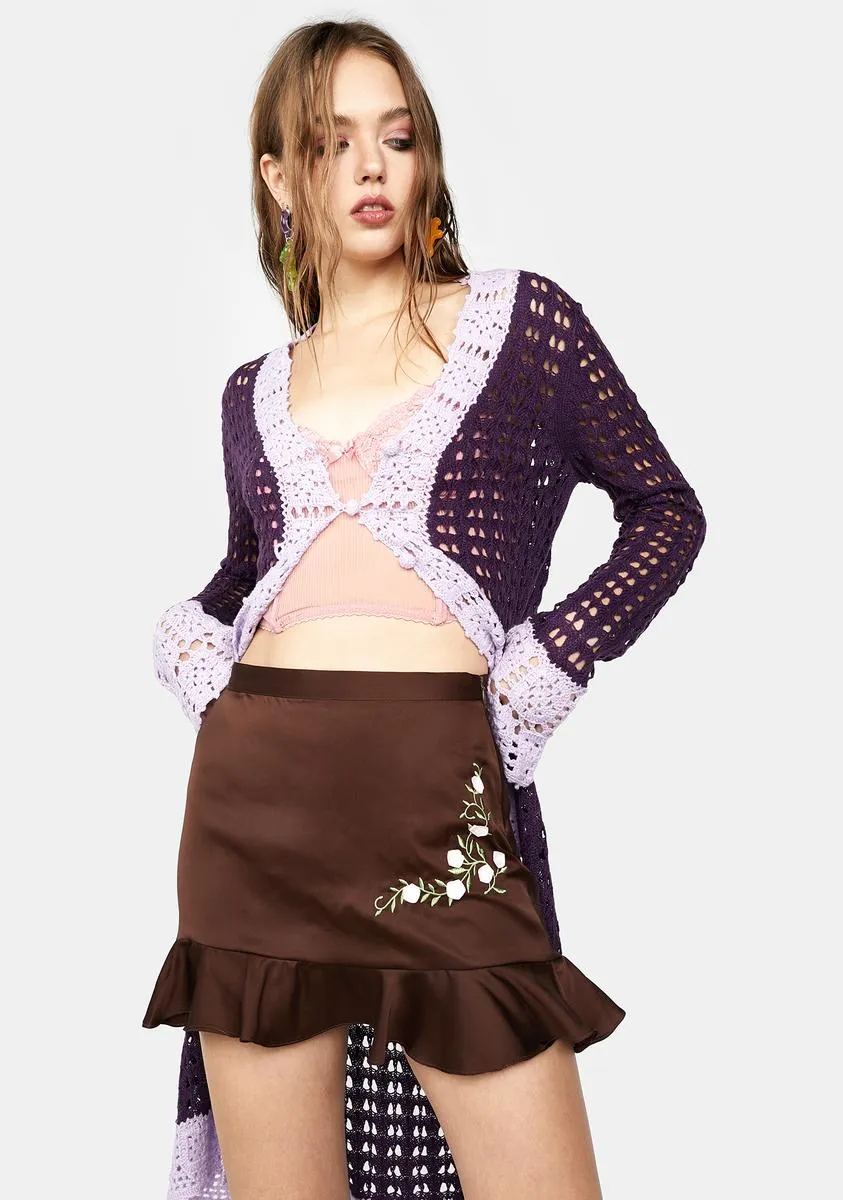 Blissful Ingenue Satin Mini Skirt sold by Dolls Kill product image thumbnail 2