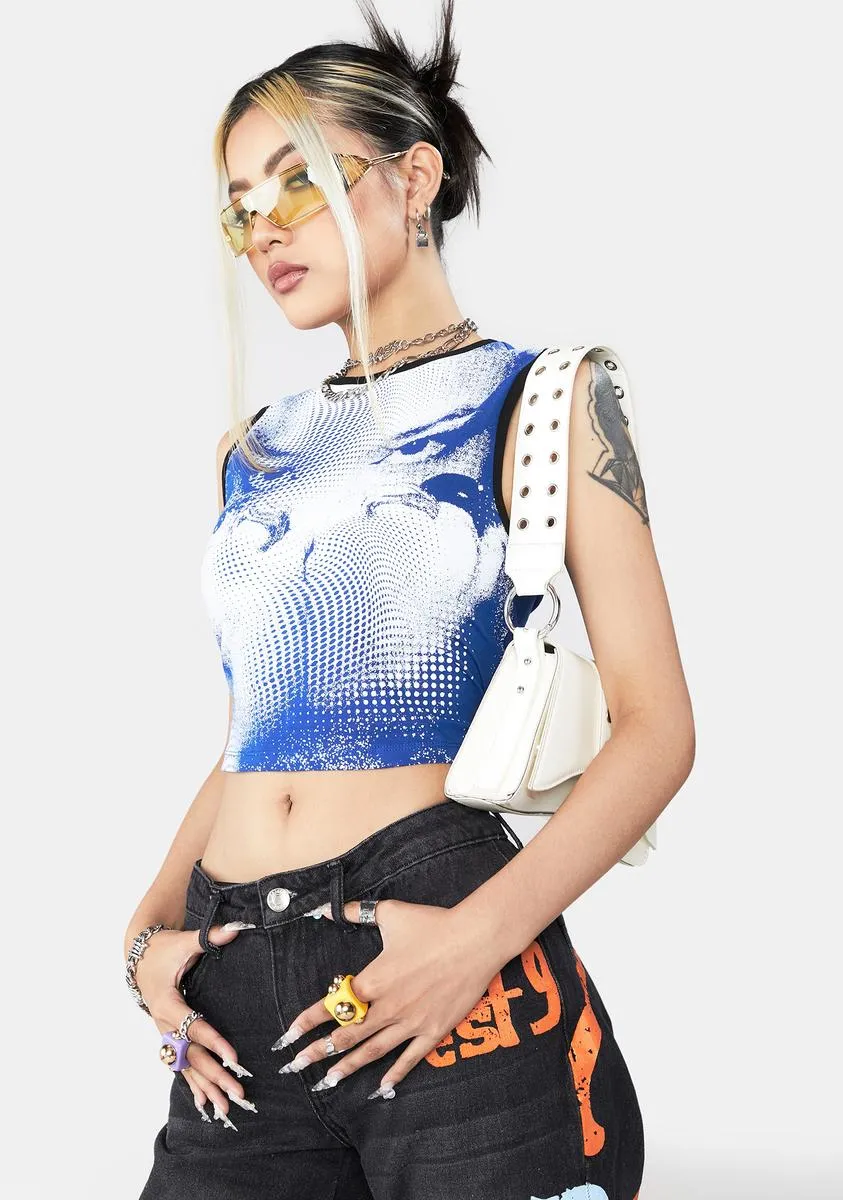 Dotted Face Print 00's Vest Top sold by Dolls Kill product image thumbnail 2