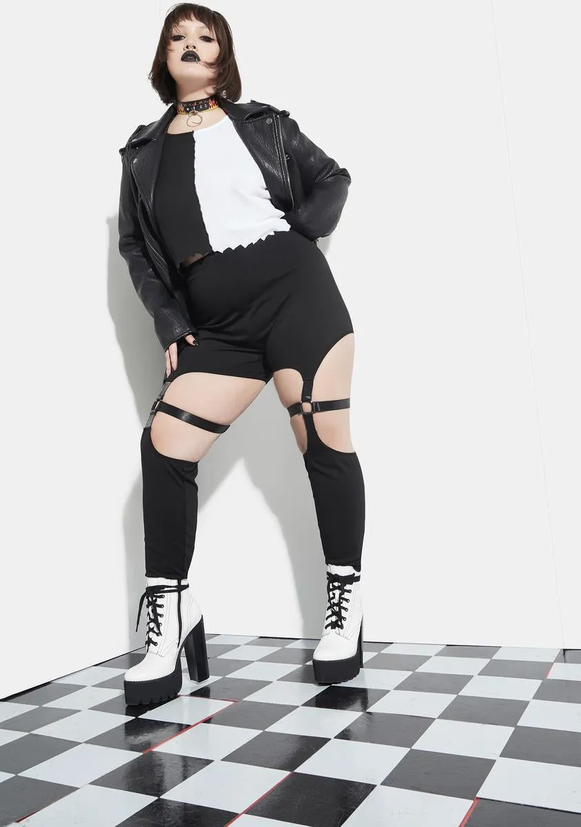 Plus Bitter End Bondage Leggings sold by Dolls Kill product image thumbnail 2